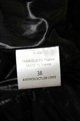 Alaia NWT Black Silver Metallic Sleeveless Dress Size IT 38