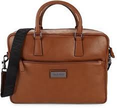 
                
                    Load image into Gallery viewer, Valentino Men&amp;#39;s Tobacco Briefcase NWT
                
            